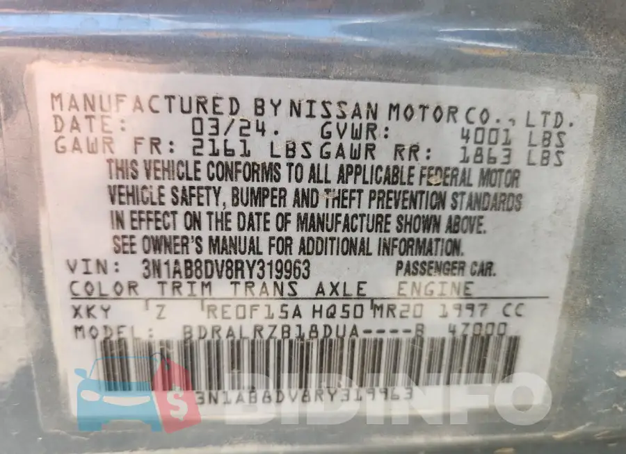 3N1AB8DV8RY319963 Photo# 13