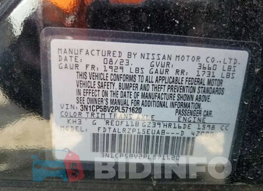3N1CP5BV2PL571620 Photo# 13