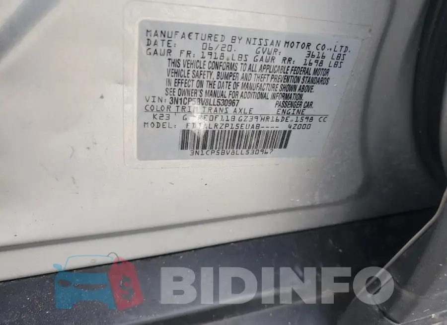 3N1CP5BV8LL530967 Photo# 13