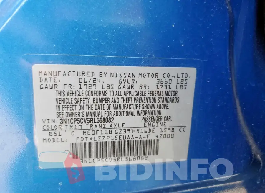 3N1CP5CV5RL568082 Photo# 13