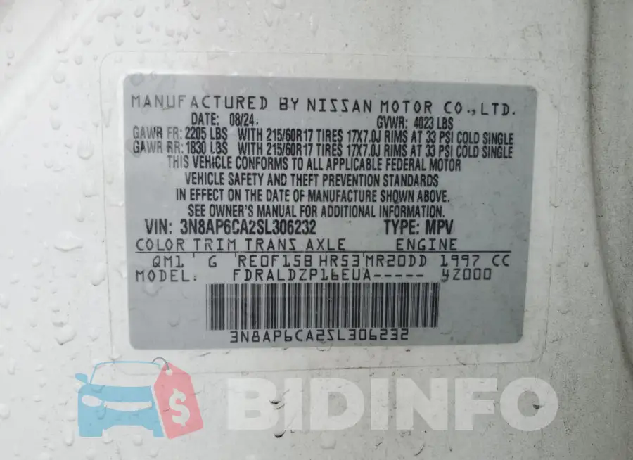 3N8AP6CA2SL306232 Photo# 13