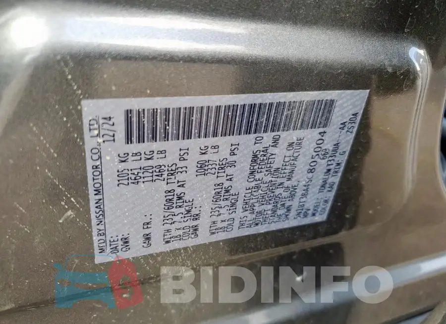5N1BT3BA4SC805004 Photo# 13