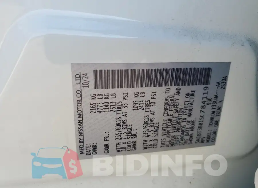 5N1BT3BB1SC784119 Photo# 12