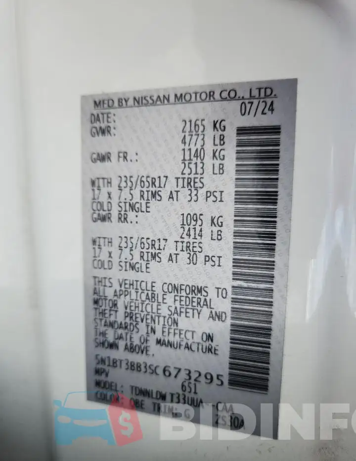 5N1BT3BB3SC673295 Photo# 13