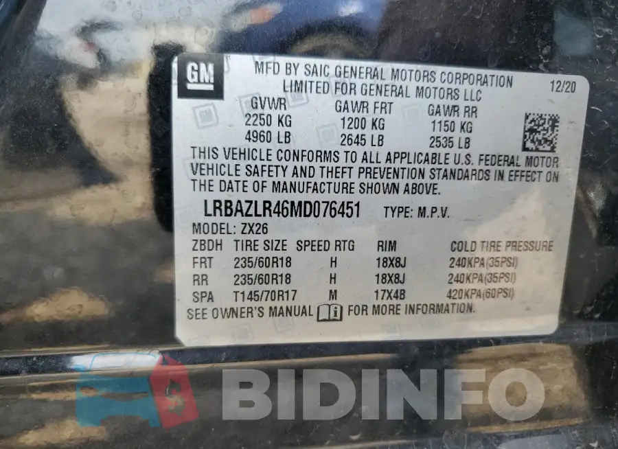 LRBAZLR46MD076451 Photo# 13