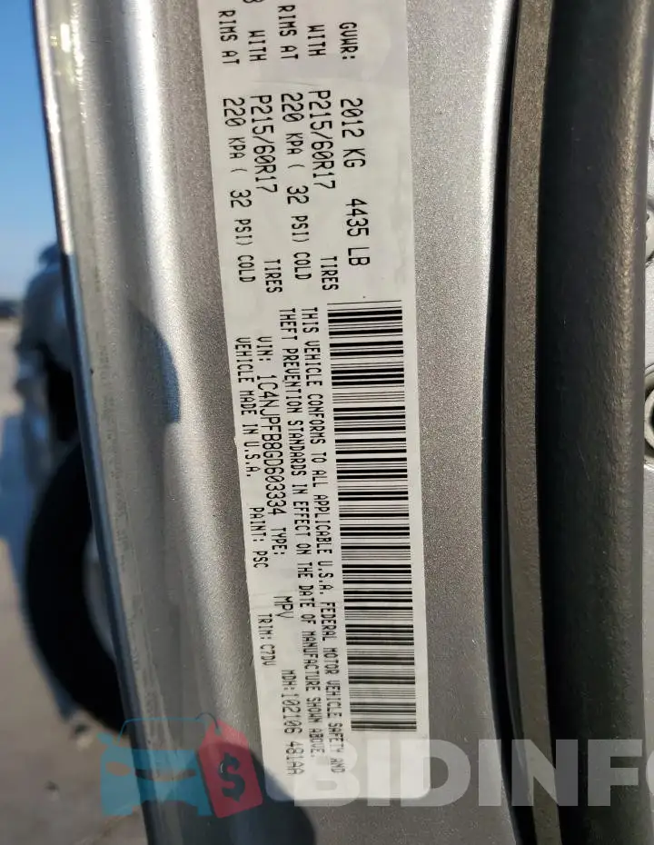 1C4NJPFB8GD603334 Photo# 12