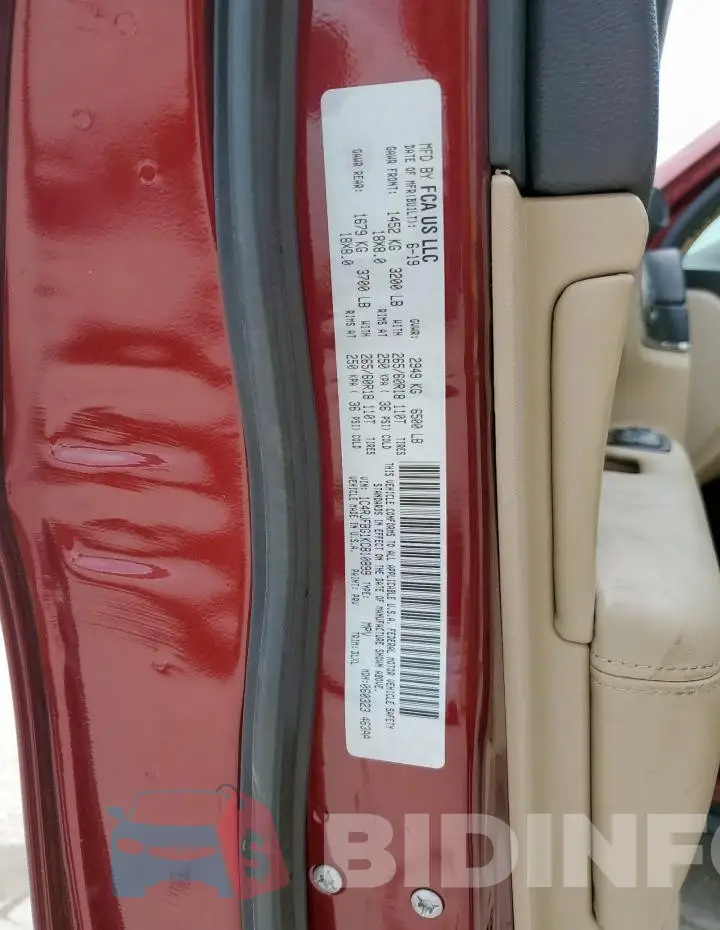 1C4RJFBG1KC810899 Photo# 13