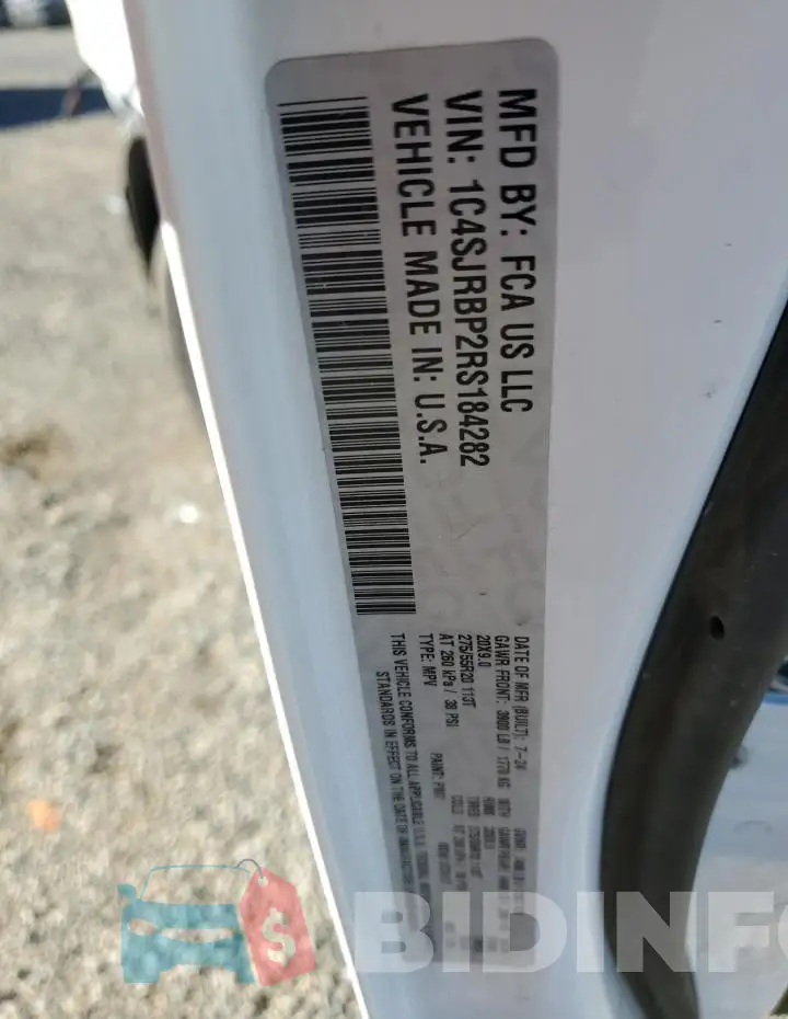 1C4SJRBP2RS184282 Photo# 14