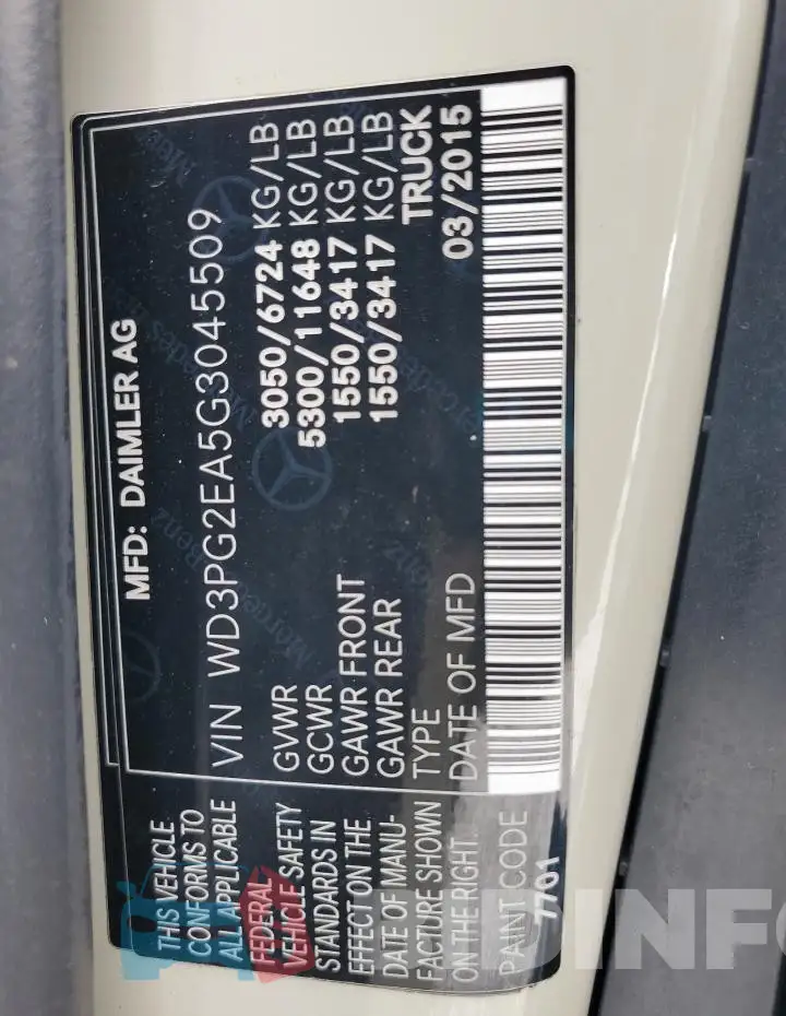 WD3PG2EA5G3045509 Photo# 13