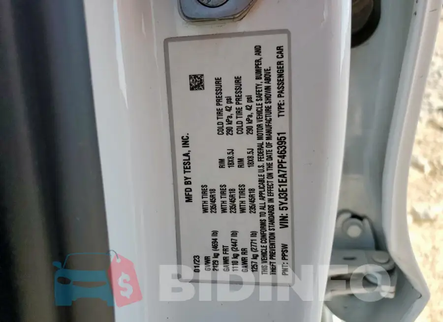 5YJ3E1EA7PF463951 Photo# 12