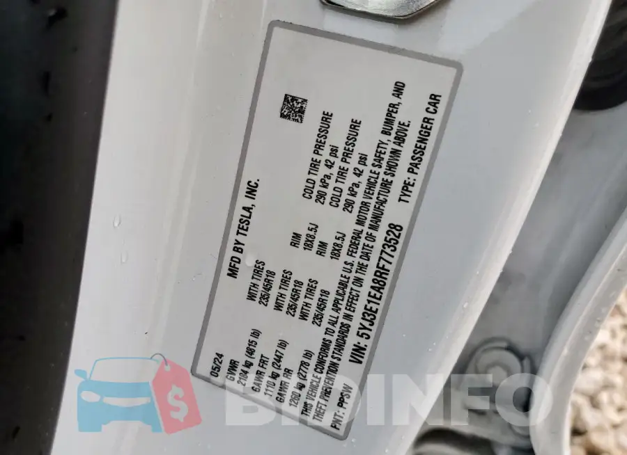 5YJ3E1EA8RF773528 Photo# 12