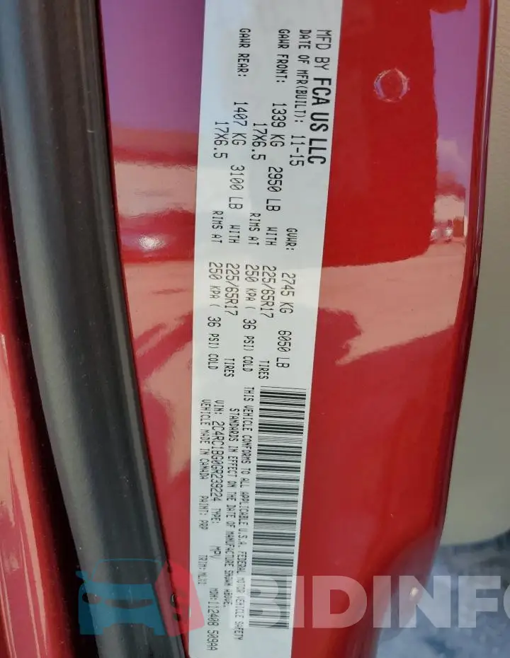 2C4RC1BG0GR239224 Photo# 13