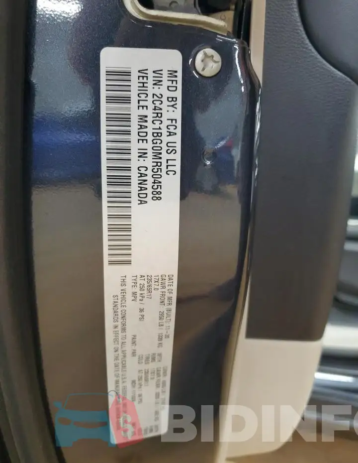 2C4RC1BG0MR504588 Photo# 13