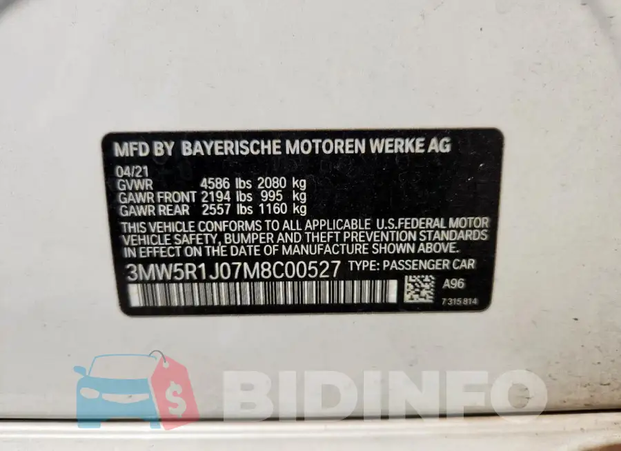 3MW5R1J07M8C00527 Photo# 12