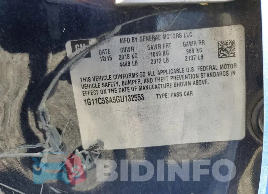 1G11C5SA5GU132553 Photo# 12