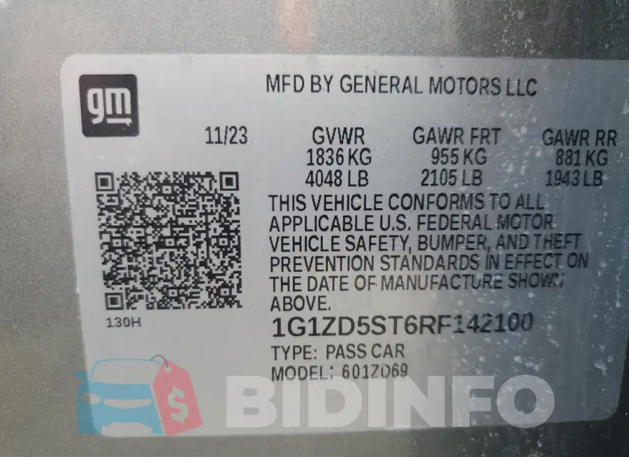 1G1ZD5ST6RF142100 Photo# 13