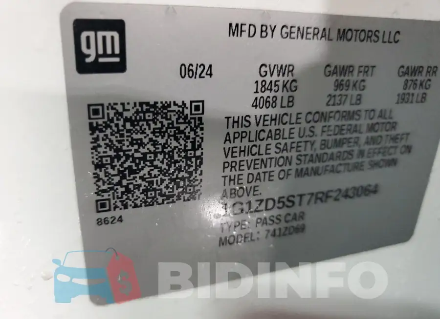 1G1ZD5ST7RF243064 Photo# 12