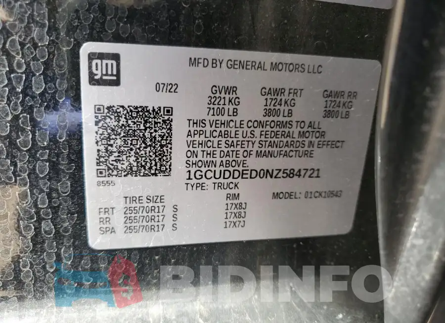 1GCUDDED0NZ584721 Photo# 13