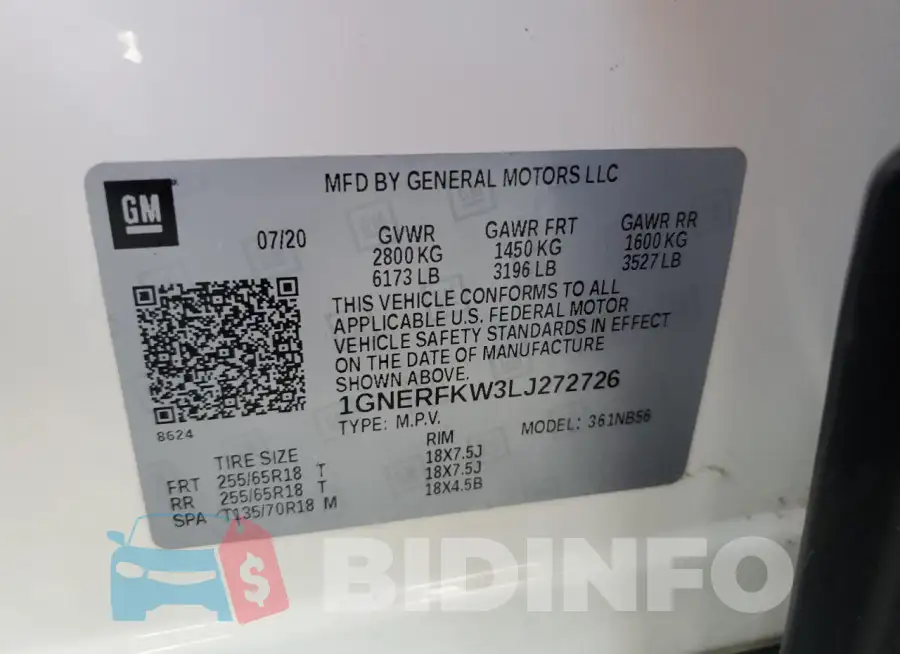 1GNERFKW3LJ272726 Photo# 13