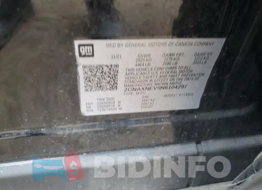 2GNAXNEV9N6104297 Photo# 12