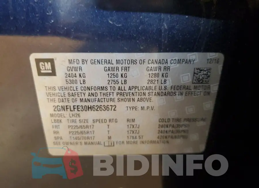 2GNFLFE30H6263672 Photo# 13