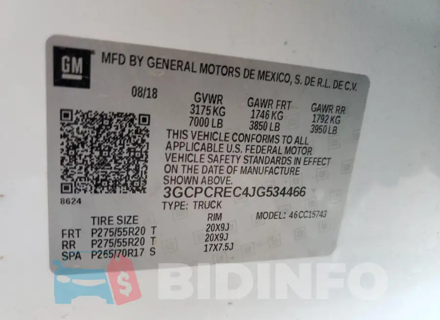 3GCPCREC4JG534466 Photo# 12