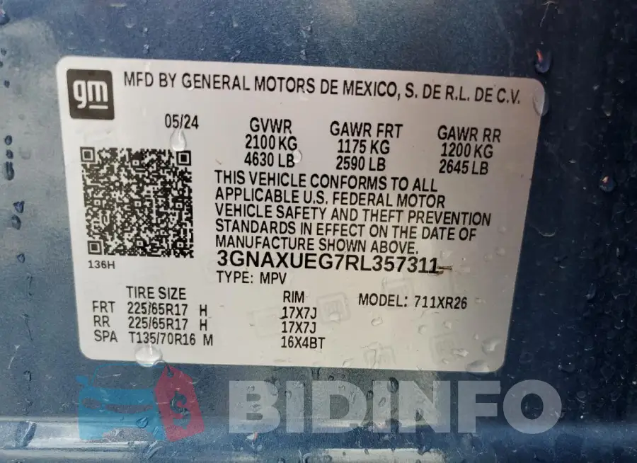 3GNAXUEG7RL357311 Photo# 13