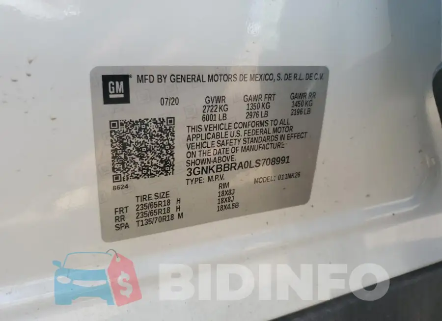 3GNKBBRA0LS708991 Photo# 12