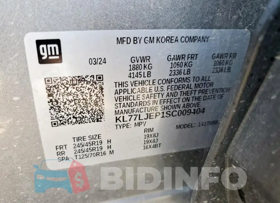 KL77LJEP1SC009404 Photo# 13