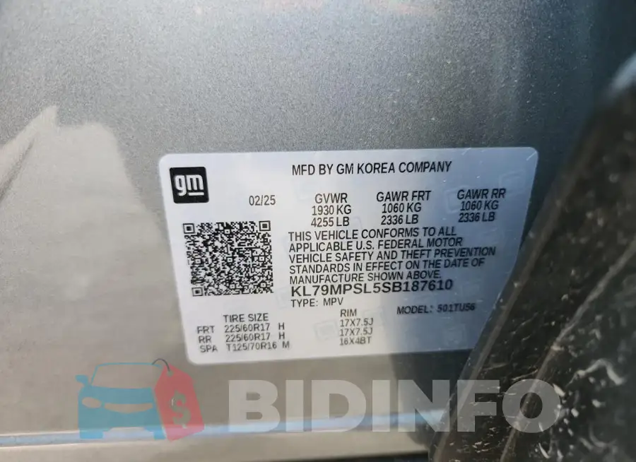 KL79MPSL5SB187610 Photo# 13