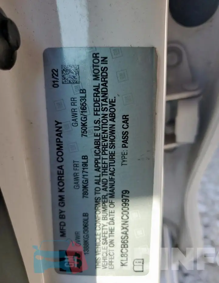 KL8CB6SAXNC009979 Photo# 12