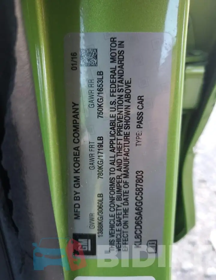 KL8CD6SA6GC587803 Photo# 12