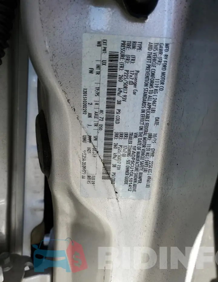 1FADP5CU1GL101412 Photo# 13