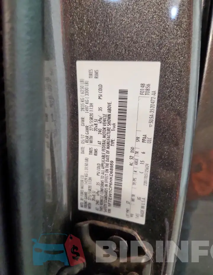 1FTEW1CP6HKD68959 Photo# 12