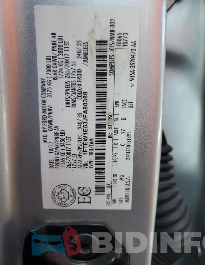 1FTEW1E53JFA80388 Photo# 12
