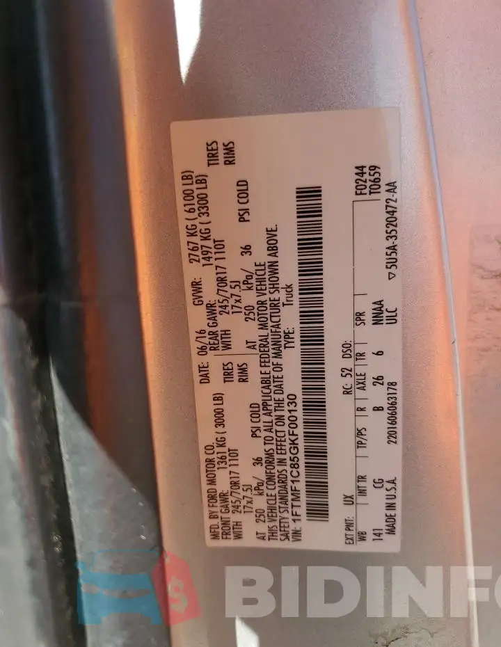 1FTMF1C85GKF00130 Photo# 12