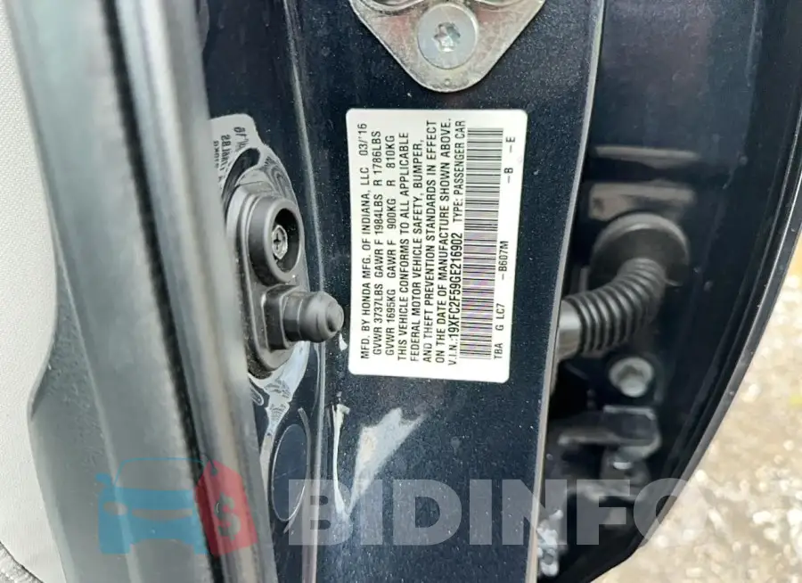 19XFC2F59GE216902 Photo# 10