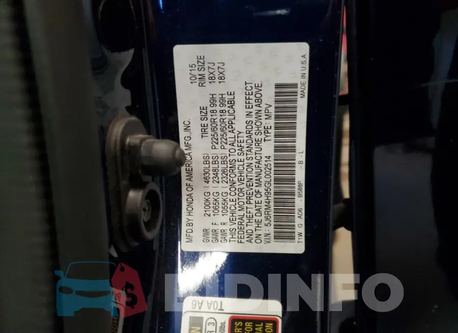 5J6RM4H95GL002514 Photo# 13