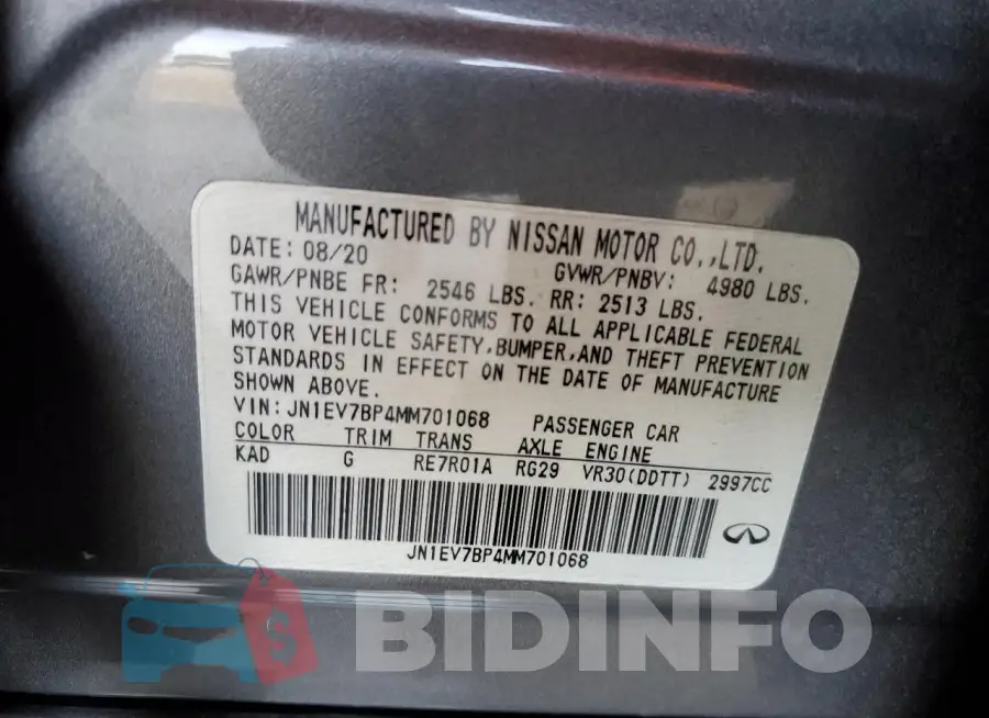 JN1EV7BP4MM701068 Photo# 12