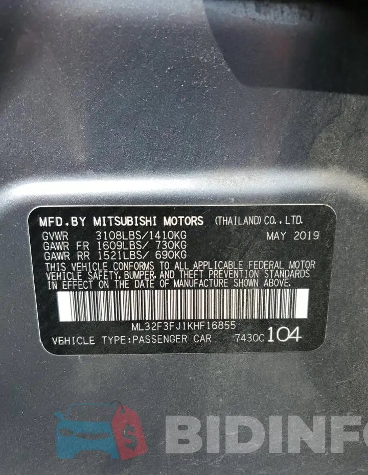 ML32F3FJ1KHF16855 Photo# 12
