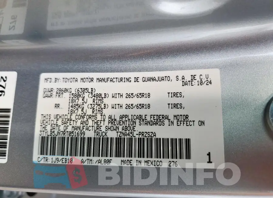 3TYLB5JN7RT051699 Photo# 12
