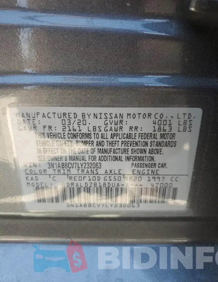 3N1AB8CV7LY232063 Photo# 12