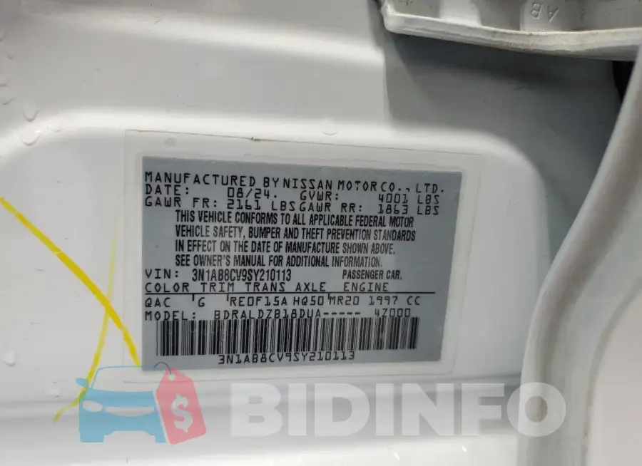 3N1AB8CV9SY210113 Photo# 12