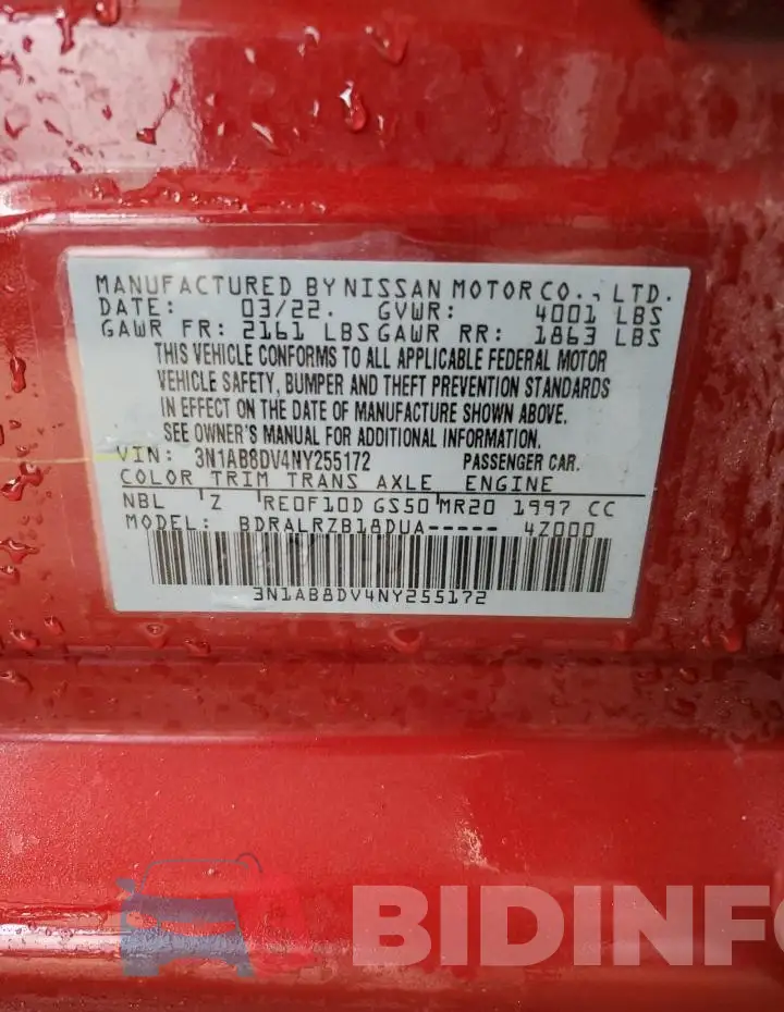 3N1AB8DV4NY255172 Photo# 12