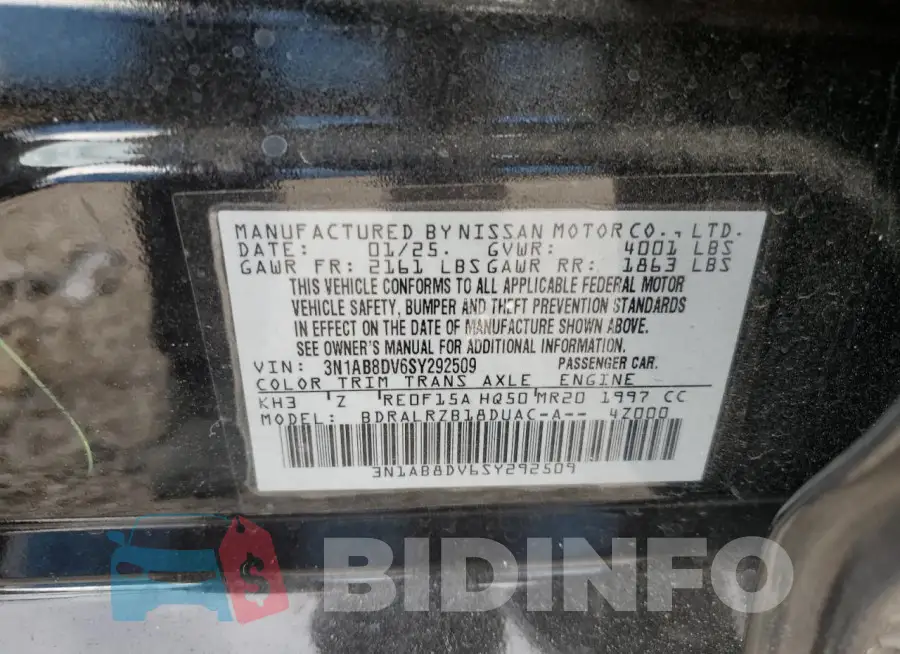 3N1AB8DV6SY292509 Photo# 12