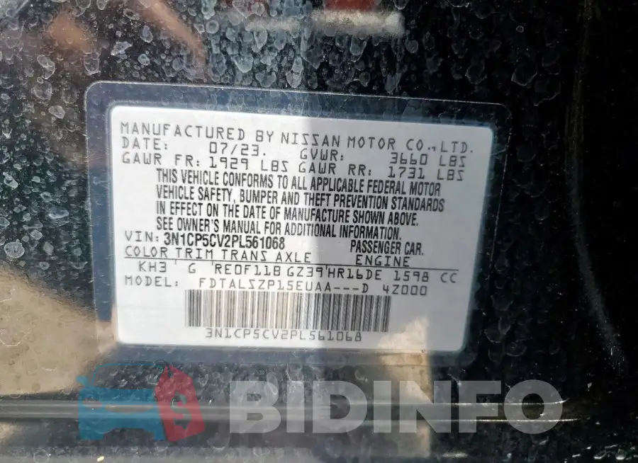 3N1CP5CV2PL561068 Photo# 13