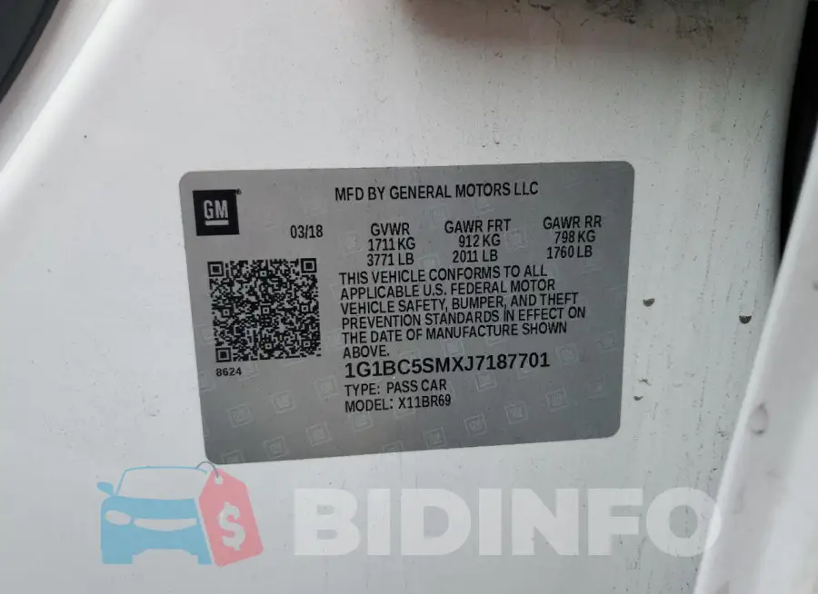 1G1BC5SMXJ7187701 Photo# 12
