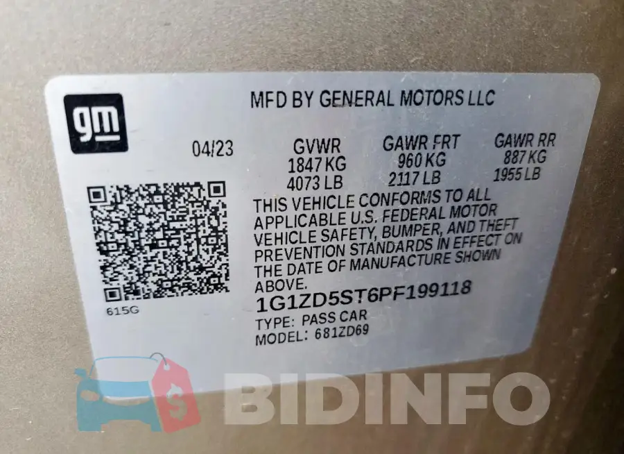 1G1ZD5ST6PF199118 Photo# 12