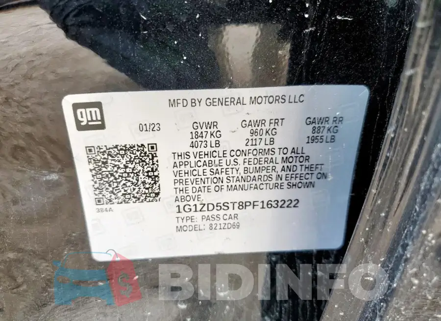 1G1ZD5ST8PF163222 Photo# 13