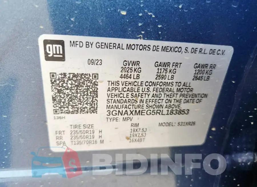 3GNAXMEG5RL183853 Photo# 13